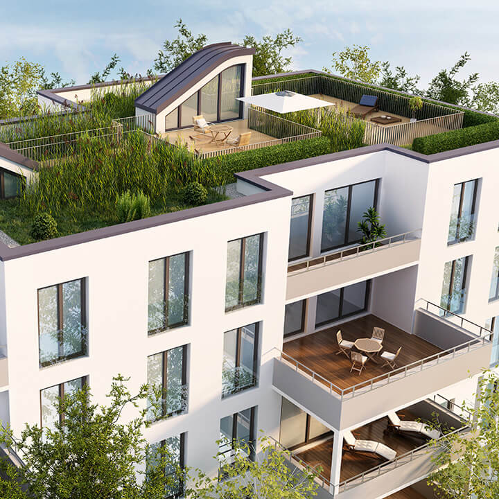 Modern-roof-terrace-of-apartment-building